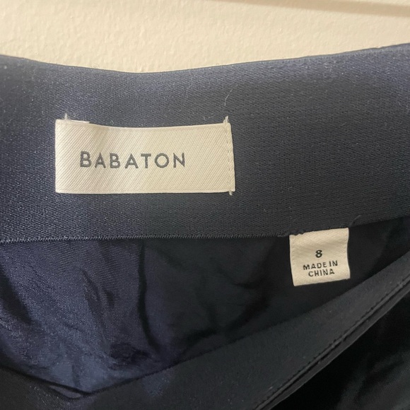 Aritzia Babaton Navy Maxi Slip Skirt - Picture 2 of 6